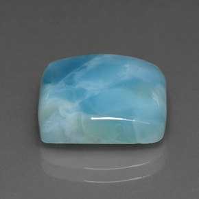 9.67캐럿 천연 그린 블루 라리마, 스퀘어, 14×13.8 mm, 불투명체