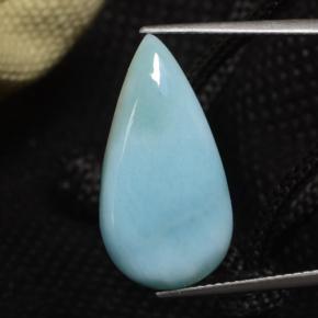 8.87캐럿 천연 그린 블루 라리마, 배 모양, 23.6×12.3 mm, 불투명체