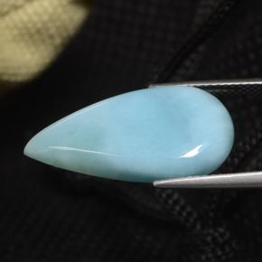 8.87캐럿 천연 그린 블루 라리마, 배 모양, 23.6×12.3 mm, 불투명체