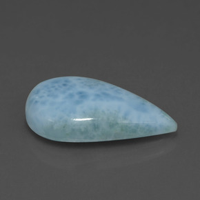 4.72캐럿 천연 그린 블루 라리마, 배 모양, 17.5×10.4 mm, 불투명체