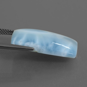 11.31캐럿 천연 그린 블루 라리마, 쿠션 컷, 21.9×13.2 mm, 불투명체