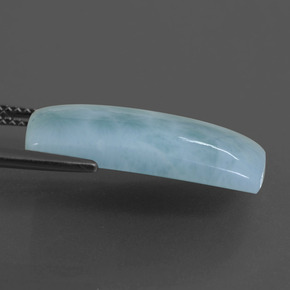 10.90캐럿 천연 라이트 블루 라리마, 쿠션 컷, 21.1×11.6 mm, 불투명체