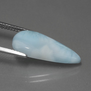 4.67캐럿 천연 파란색 라리마, 배 모양, 불투명체