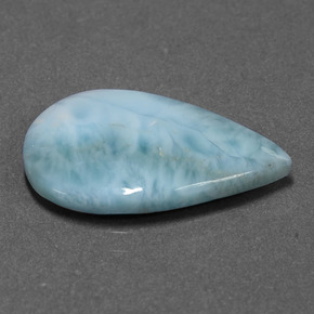 6.15캐럿 천연 블루 라리마, 배 모양, 20.2×13 mm, 불투명체