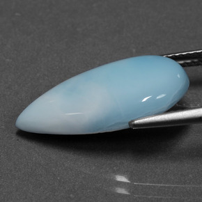 6.38캐럿 천연 파란색 라리마, 배 모양, 불투명체