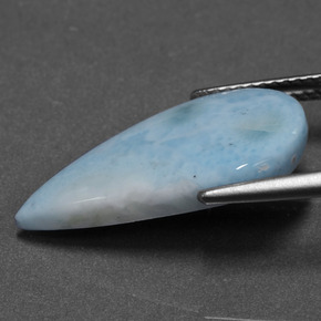 7.49캐럿 천연 파란색 라리마, 배 모양, 불투명체