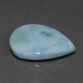 6.90캐럿 천연 블루 라리마, 배 모양, 18.8×13.6 mm, 불투명체