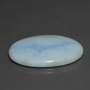 28.88캐럿 천연 블루 라리마, 타원형 컷, 33.5×22.1 mm, 불투명체