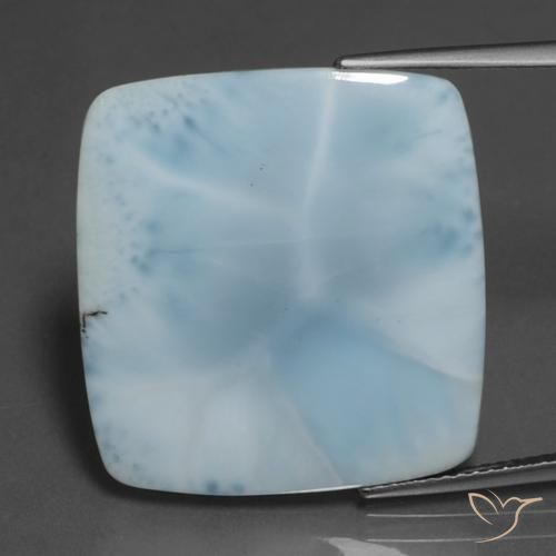 16.38ct 자연스러운 베이비 블루 라리마, 방석, 불투명체