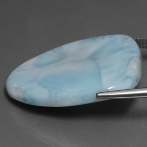 64.62캐럿 천연 베이비 블루 라리마, 멋진 모양, 불투명체