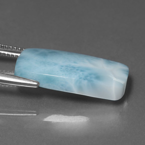 11.30캐럿 천연 베이비 블루 라리마, 쿠션 컷, 불투명체