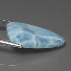 18.86캐럿 천연 블루 라리마, 멋진 모양, 불투명체