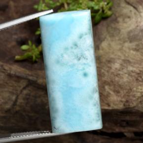 44.71캐럿 천연 하늘색 라리마, 바게트, 불투명체