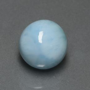 4.74캐럿 천연 블루 라리마, 라운드 컷, 10.12 mm, 불투명체
