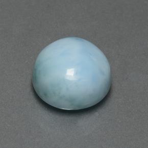 4.74캐럿 천연 블루 라리마, 라운드 컷, 10.12 mm, 불투명체