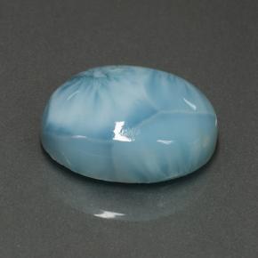 8.88캐럿 천연 블루 라리마, 타원형 컷, 15.8×12 mm, 불투명체