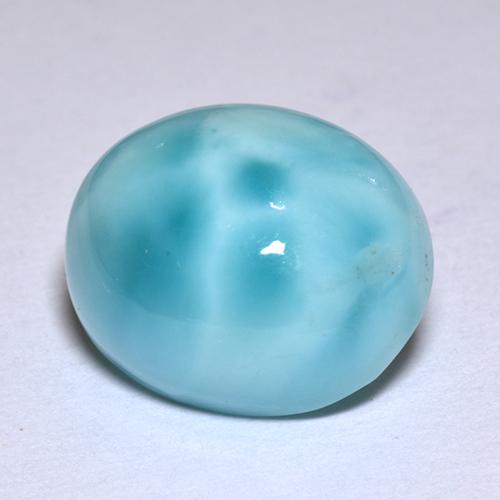 4.78캐럿 천연 블루 라리마, 타원형 컷, 12.1×10 mm, 불투명체