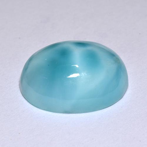 4.78캐럿 천연 블루 라리마, 타원형 컷, 12.1×10 mm, 불투명체