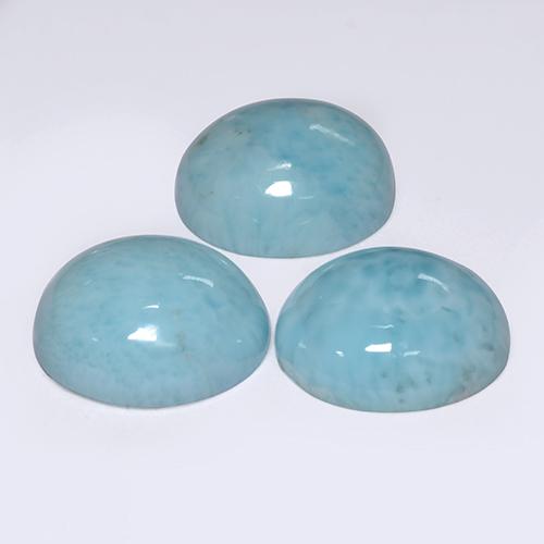 9.93캐럿 천연 블루 라리마 보석, 라운드 컷, 10.20 mm, 불투명체