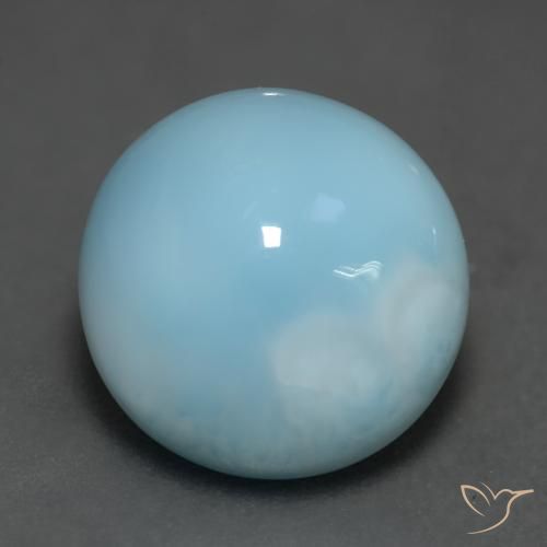 6.20ct 자연스러운 아쿠아 블루 라리마, 둥근, 투명한
