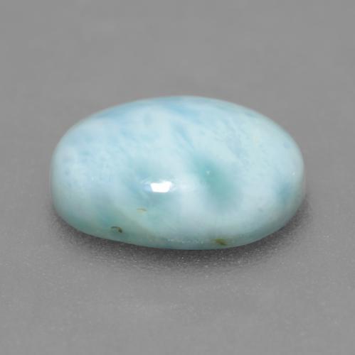 2.60캐럿 천연 밝은 녹색을 띤 파란색 라리마, 타원형 컷, 10.4×7 mm, 불투명체