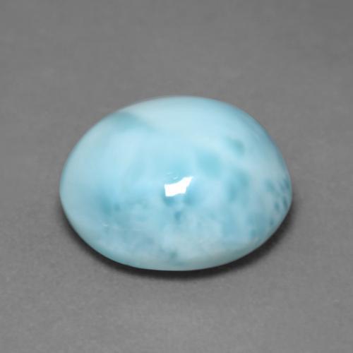 6.04캐럿 천연 라이트 블루 라리마, 라운드 컷, 11.87 mm, 불투명체