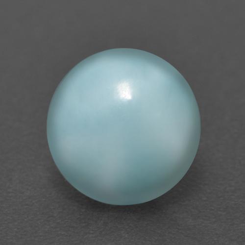 2.56캐럿 천연 밝은 하늘색 라리마, 라운드 컷, 8.89 mm, 불투명체