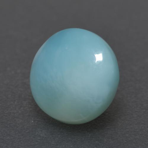 2.10캐럿 천연 라이트 블루 라리마, 라운드 컷, 8.54 mm, 투명한