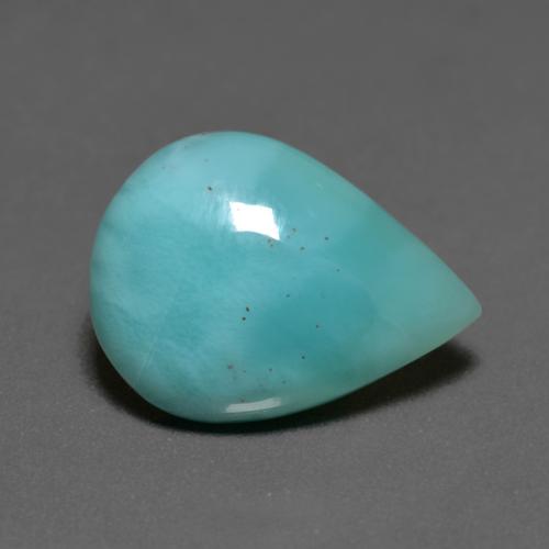 6.51캐럿 천연 틸 라리마, 배 모양, 16.1×12 mm, 불투명체