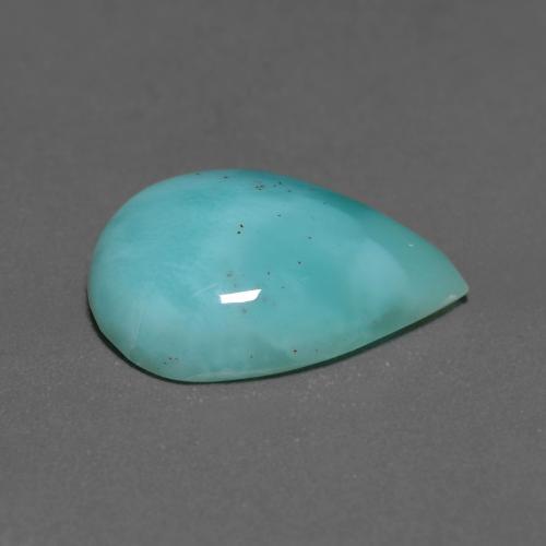 6.51캐럿 천연 틸 라리마, 배 모양, 16.1×12 mm, 불투명체