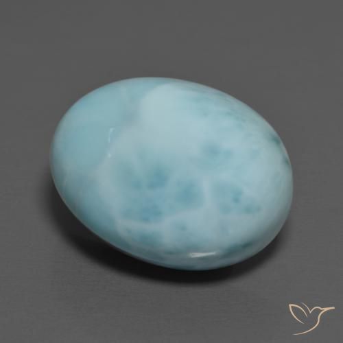 11.35ct 자연스러운 하늘색 라리마, 타원형, 불투명체