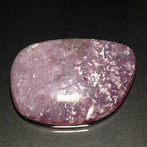 20.92캐럿 천연 바이올렛 레피돌라이트, 멋진 모양, 26.1×19.3 mm, 불투명체