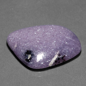 19.93캐럿 천연 바이올렛 레피돌라이트, 멋진 모양, 25.8×21 mm, 불투명체