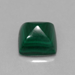 2.50캐럿 천연 여러 가지 빛깔의 녹색 말라카이트, 스퀘어, 7×7 mm, 불투명체