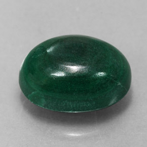 2.02캐럿 천연 여러 가지 빛깔의 녹색 말라카이트, 타원형 컷, 8×5.9 mm, 불투명체