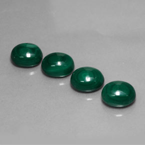 캐럿 천연 여러 가지 빛깔의 녹색 말라카이트 보석, 타원형 컷, 7.2×6.1 mm, 불투명체