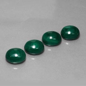 캐럿 천연 여러 가지 빛깔의 녹색 말라카이트 보석, 타원형 컷, 7.2×6.1 mm, 불투명체