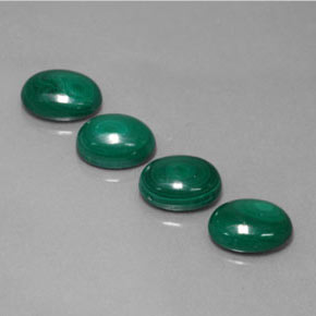 캐럿 천연 여러 가지 빛깔의 녹색 말라카이트 보석, 타원형 컷, 8.1×6.3 mm, 불투명체