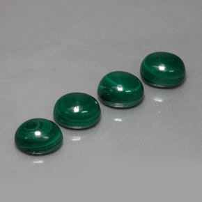 캐럿 천연 여러 가지 빛깔의 녹색 말라카이트 보석, 타원형 컷, 7.2×6.1 mm, 불투명체