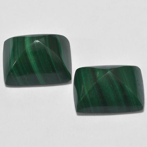 9.39캐럿 천연 Medium Green  말라카이트 보석, 바게트, 10.1×8 mm, 불투명체