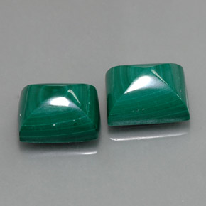 캐럿 천연 여러 가지 빛깔의 녹색 말라카이트 보석, 바게트, 9.9×8.2 mm, 불투명체