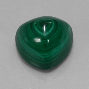 7.48캐럿 천연 여러 가지 빛깔의 녹색 말라카이트, 트릴리언, 11×10.8 mm, 불투명체