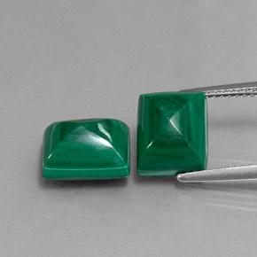 10.35캐럿 천연 멀티컬러 말라카이트 보석, 바게트, 9.9×8 mm, 불투명체