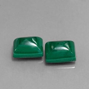 10.35캐럿 천연 멀티컬러 말라카이트 보석, 바게트, 9.9×8 mm, 불투명체