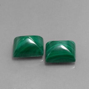 10.57캐럿 천연 미디엄 그린 말라카이트 보석, 바게트, 10×8.2 mm, 불투명체