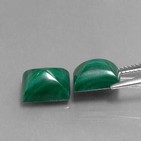 10.57캐럿 천연 미디엄 그린 말라카이트 보석, 바게트, 10×8.2 mm, 불투명체