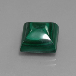10.66캐럿 천연 여러 가지 빛깔의 녹색 말라카이트, 스퀘어, 11.2×11.2 mm, 불투명체