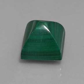 10.39캐럿 천연 여러 가지 빛깔의 녹색 말라카이트, 스퀘어, 10.3×10.3 mm, 불투명체