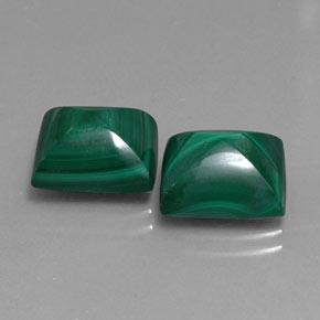 14.35캐럿 천연 파인 그린 말라카이트 보석, 바게트, 11.2×9.2 mm, 불투명체