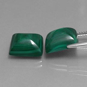 14.35캐럿 천연 파인 그린 말라카이트 보석, 바게트, 11.2×9.2 mm, 불투명체